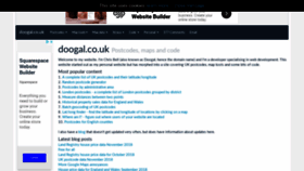 What Doogal.co.uk website looked like in 2019 (5 years ago)