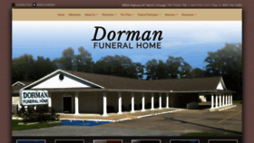 What Dormanfuneralhome.com website looked like in 2019 (5 years ago)