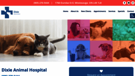 What Dixieanimalhospitals.ca website looked like in 2019 (5 years ago)