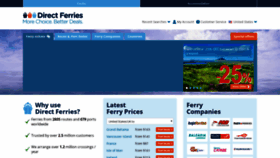 What Directferries.com website looked like in 2019 (5 years ago)