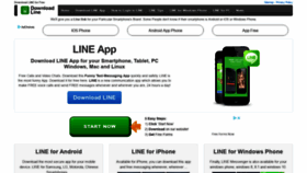 What Downloadlineapp.com website looked like in 2019 (5 years ago)