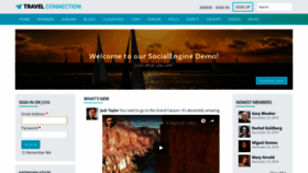 What Demo.socialengine.com website looked like in 2019 (5 years ago)