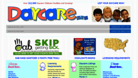 What Daycare.com website looked like in 2019 (5 years ago)