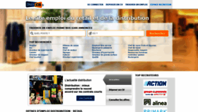 What Distrijob.fr website looked like in 2019 (6 years ago)