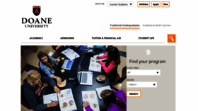 What Doane.edu website looked like in 2019 (5 years ago)