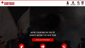 What Donateblood.com.au website looked like in 2019 (5 years ago)