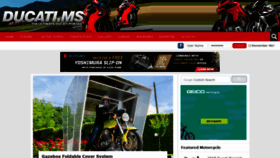 What Ducati.ms website looked like in 2019 (5 years ago)