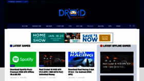 What Droidapkgames.net website looked like in 2019 (5 years ago)