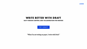 What Draftin.com website looked like in 2019 (5 years ago)
