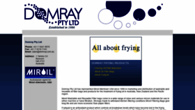 What Domray.com.au website looked like in 2019 (5 years ago)