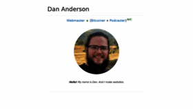 What Dananderson.org website looked like in 2019 (5 years ago)