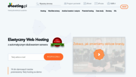 What Dhosting.pl website looked like in 2019 (7 years ago)