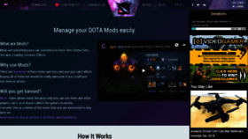 What Dota2mods.com website looked like in 2019 (5 years ago)