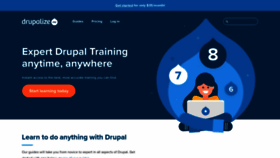 What Drupalize.me website looked like in 2019 (5 years ago)