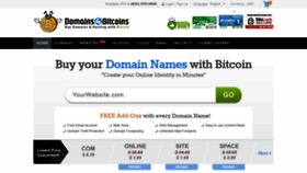 What Domains4bitcoins.com website looked like in 2019 (5 years ago)
