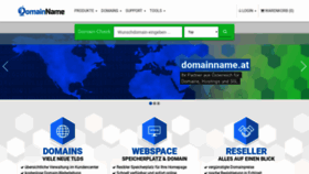 What Domainname.at website looked like in 2019 (5 years ago)