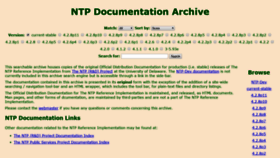 What Doc.ntp.org website looked like in 2019 (5 years ago)