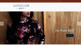 What Dandelionpost.com website looked like in 2019 (6 years ago)