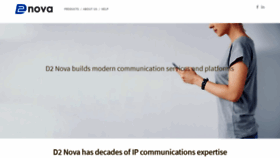 What D2nova.com website looked like in 2019 (5 years ago)