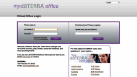 What Doterra.myvoffice.com website looked like in 2019 (5 years ago)