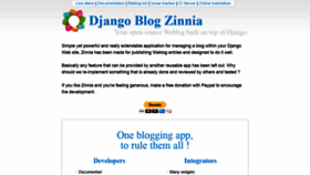 What Django-blog-zinnia.com website looked like in 2019 (5 years ago)