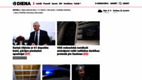 What Diena.lv website looked like in 2019 (5 years ago)