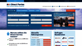 What Directferries.de website looked like in 2019 (5 years ago)