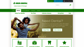 What Deltadentalmi.com website looked like in 2019 (5 years ago)