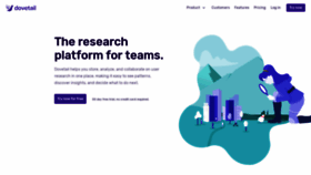 What Dovetailapp.com website looked like in 2019 (6 years ago)