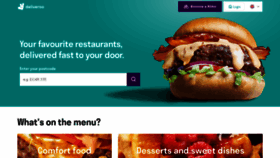 What Deliveroo.com website looked like in 2019 (5 years ago)