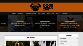 What Dogsaholic.com website looked like in 2019 (5 years ago)