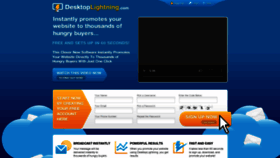 What Desktoplightning.com website looked like in 2019 (5 years ago)