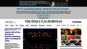 What Dailycal.org website looked like in 2019 (5 years ago)