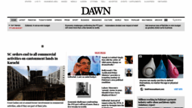 What Dawn.com website looked like in 2019 (5 years ago)