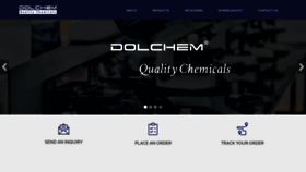 What Dolchem.com website looked like in 2019 (5 years ago)