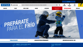 What Decathlon.es website looked like in 2019 (5 years ago)