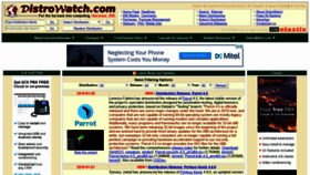 What Distrowatch.com website looked like in 2019 (5 years ago)