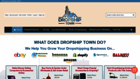 What Dropshiptown.com website looked like in 2019 (5 years ago)
