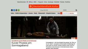 What Deutschlandfunkkultur.de website looked like in 2019 (5 years ago)