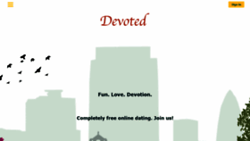 What Devoted.singles website looked like in 2019 (5 years ago)