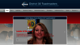 What D30toastmasters.org website looked like in 2019 (5 years ago)