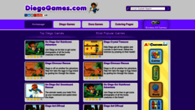 What Diegogames.com website looked like in 2019 (5 years ago)
