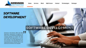What Dimensioninfosolution.com website looked like in 2019 (5 years ago)