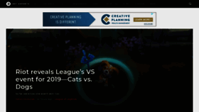 What Dotesports.com website looked like in 2019 (5 years ago)