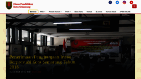 What Disdik.semarangkota.go.id website looked like in 2019 (5 years ago)