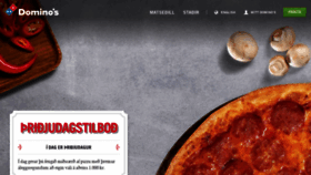What Dominos.is website looked like in 2019 (5 years ago)