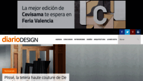 What Diariodesign.com website looked like in 2019 (5 years ago)