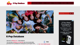What Dbkpop.com website looked like in 2019 (5 years ago)