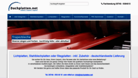 What Dachplatten.net website looked like in 2019 (5 years ago)