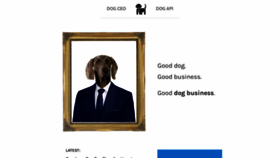 What Dog.ceo website looked like in 2019 (5 years ago)